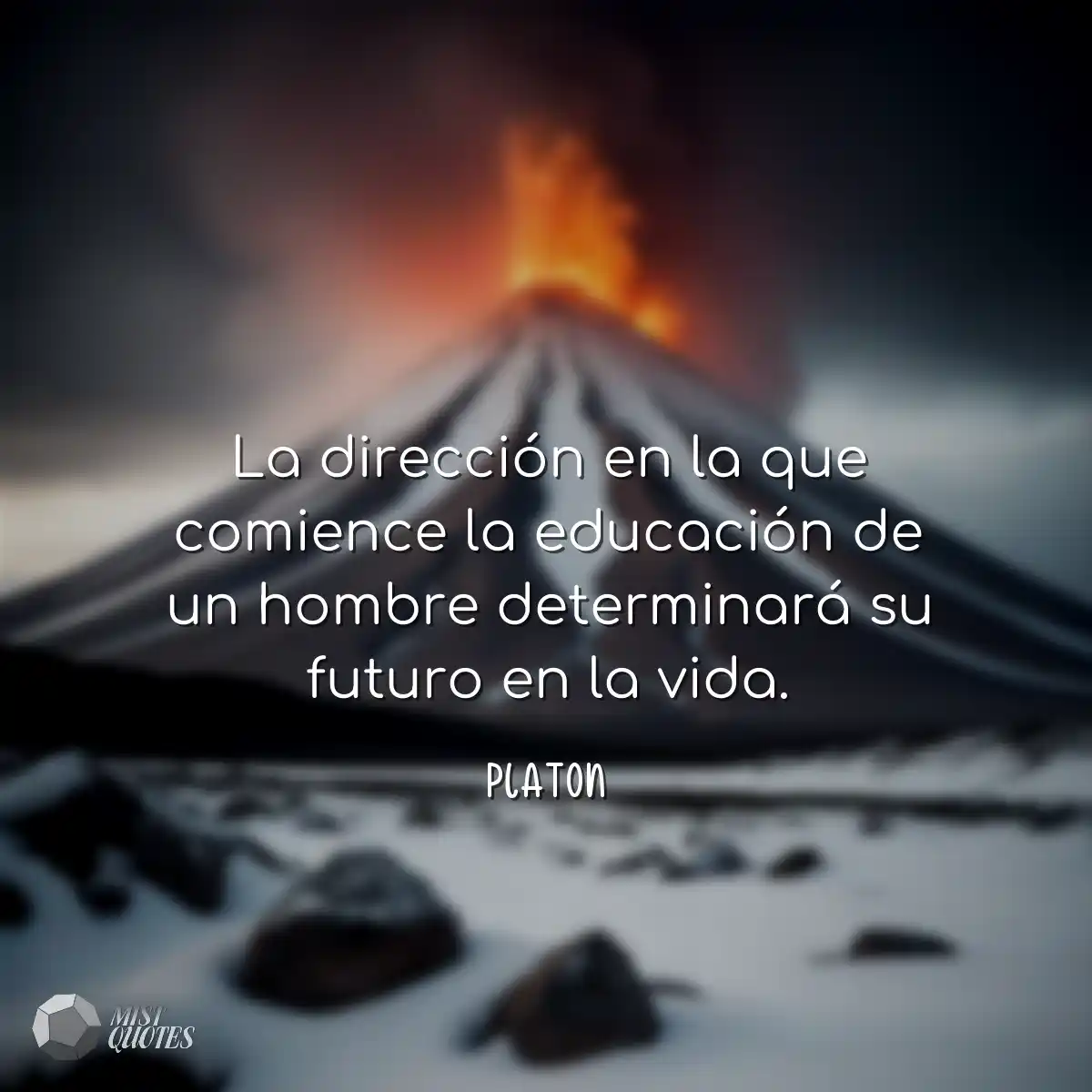 La dirección en la que comience la educación de un