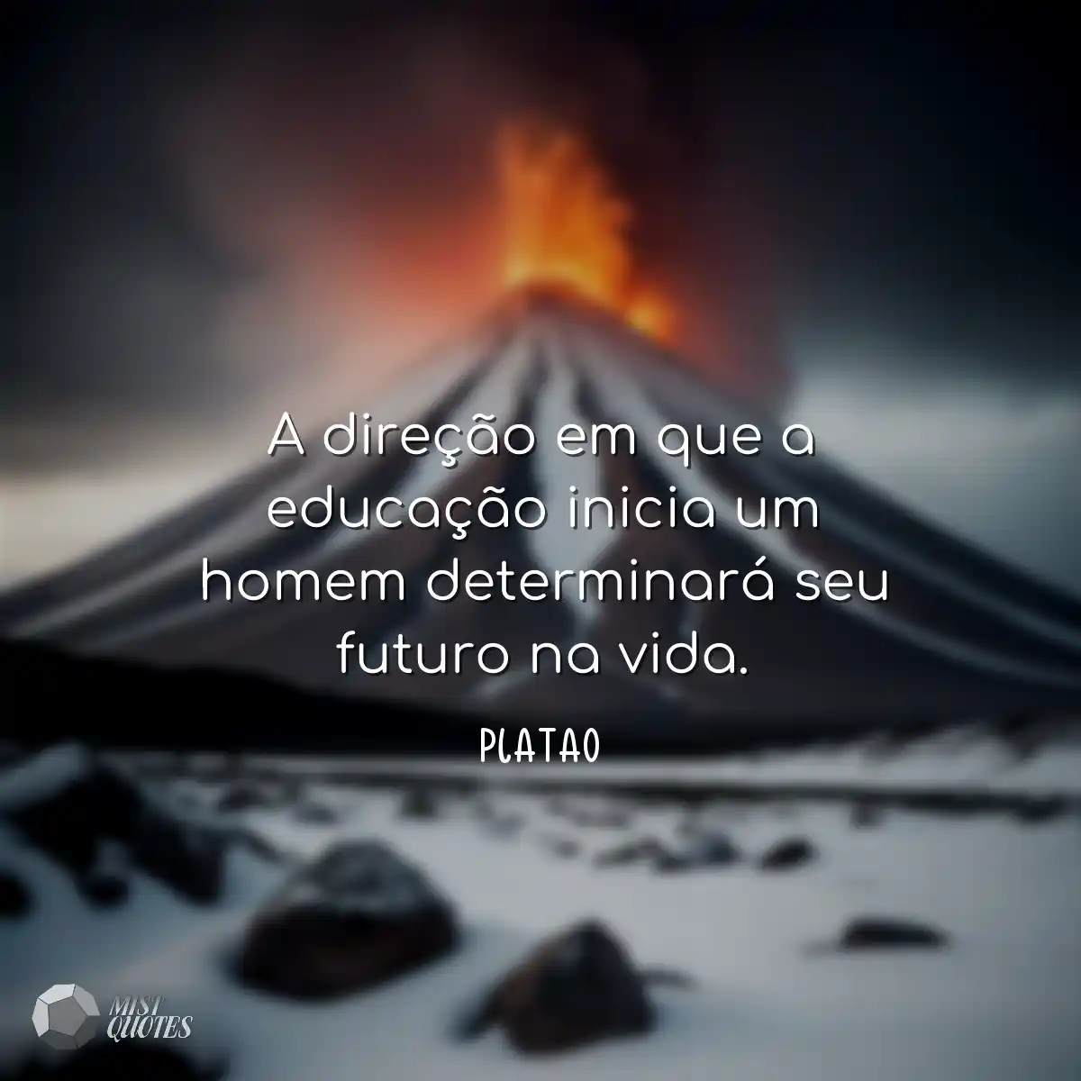 A direção em que a educação inicia u