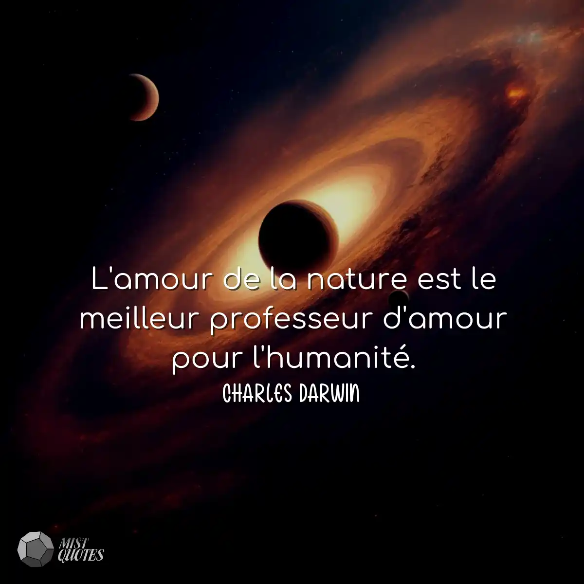L'amour de la nature est le meilleur pro