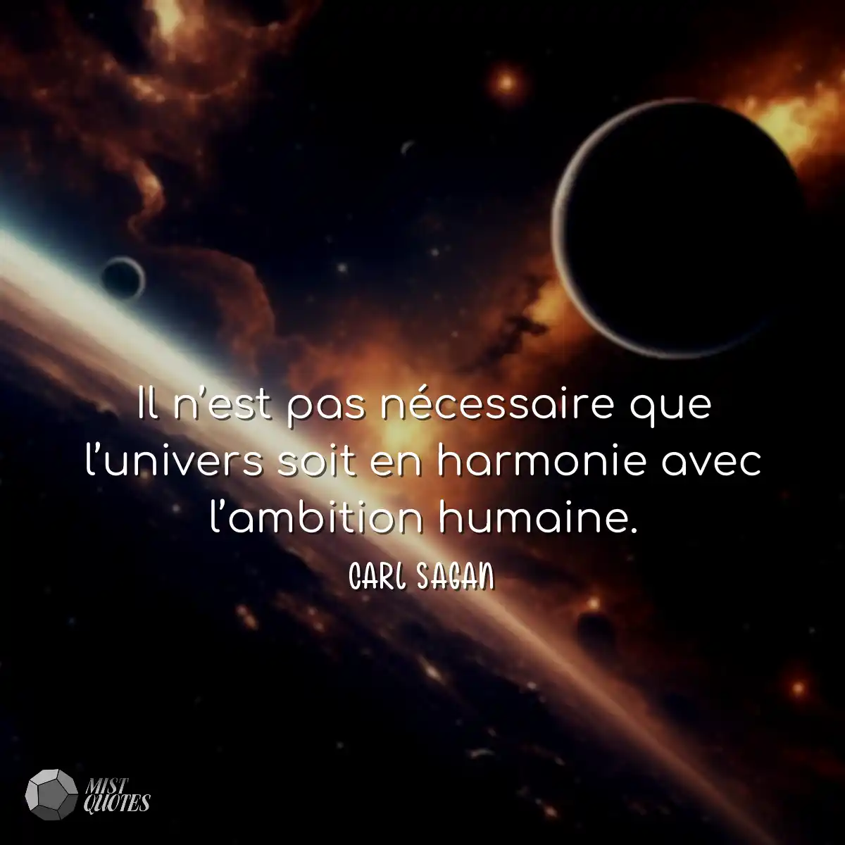 Il n’est pas nécessaire que l’univers soit en harm