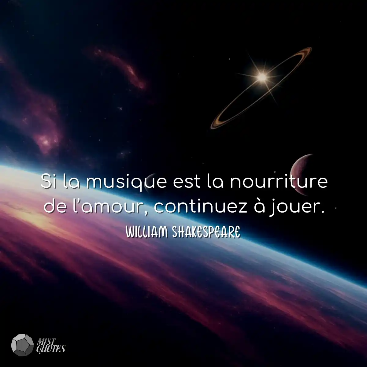 Si la musique est la nourriture de l’a
