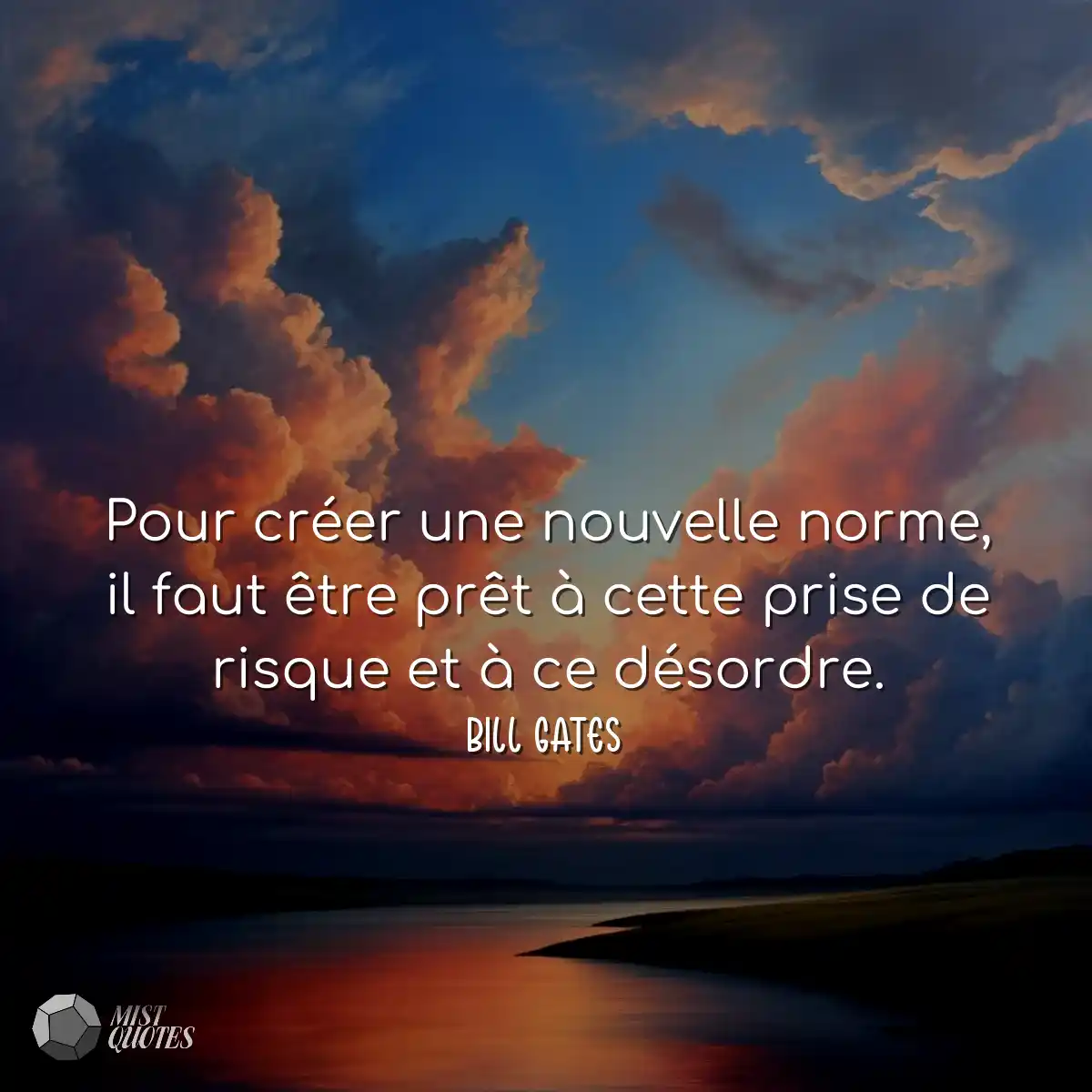 Pour créer une nouvelle norme, il faut être prêt à