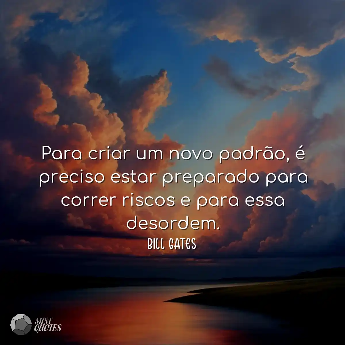 Para criar um novo padrão, é preciso estar prepara