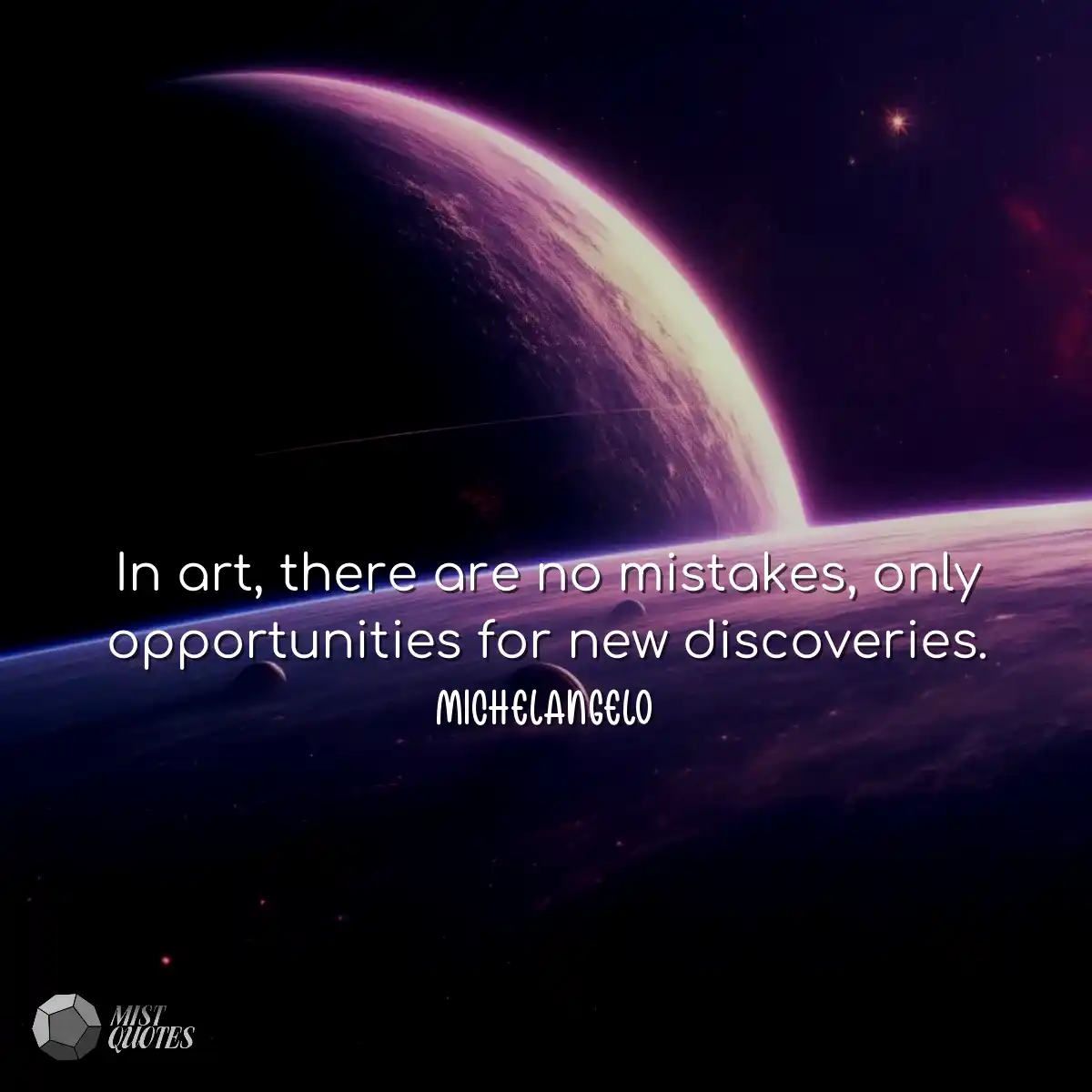 In art, there are no mistakes, only oppo
