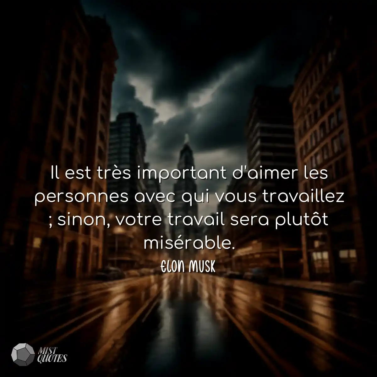 Il est très important d'aimer les personnes avec q