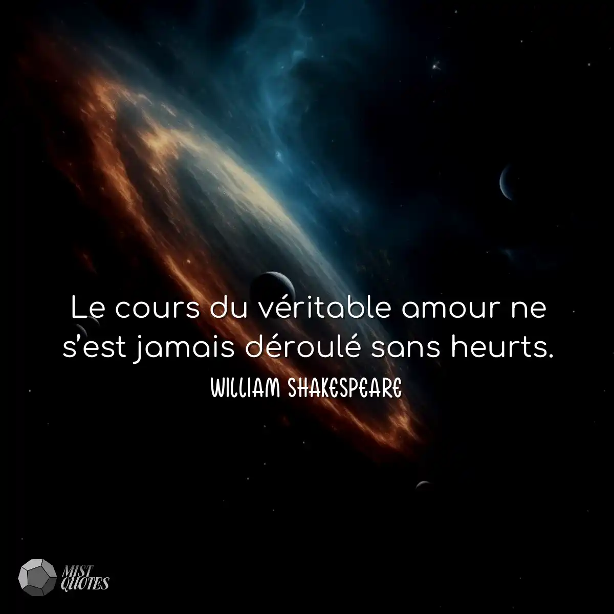 Le cours du véritable amour ne s’est 