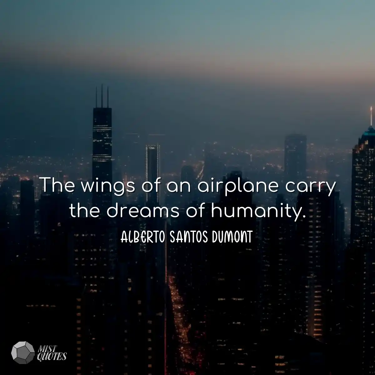 Las alas de un avión llevan los sueños