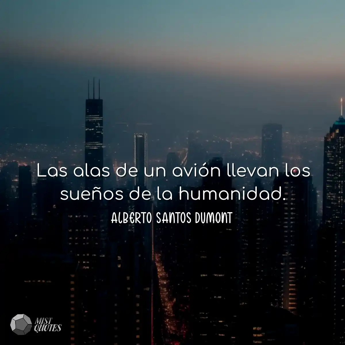 Las alas de un avión llevan los sueños de la human