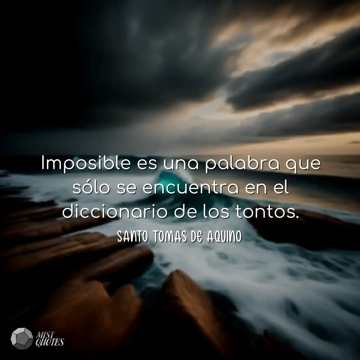 Imposible es una palabra que sólo se en
