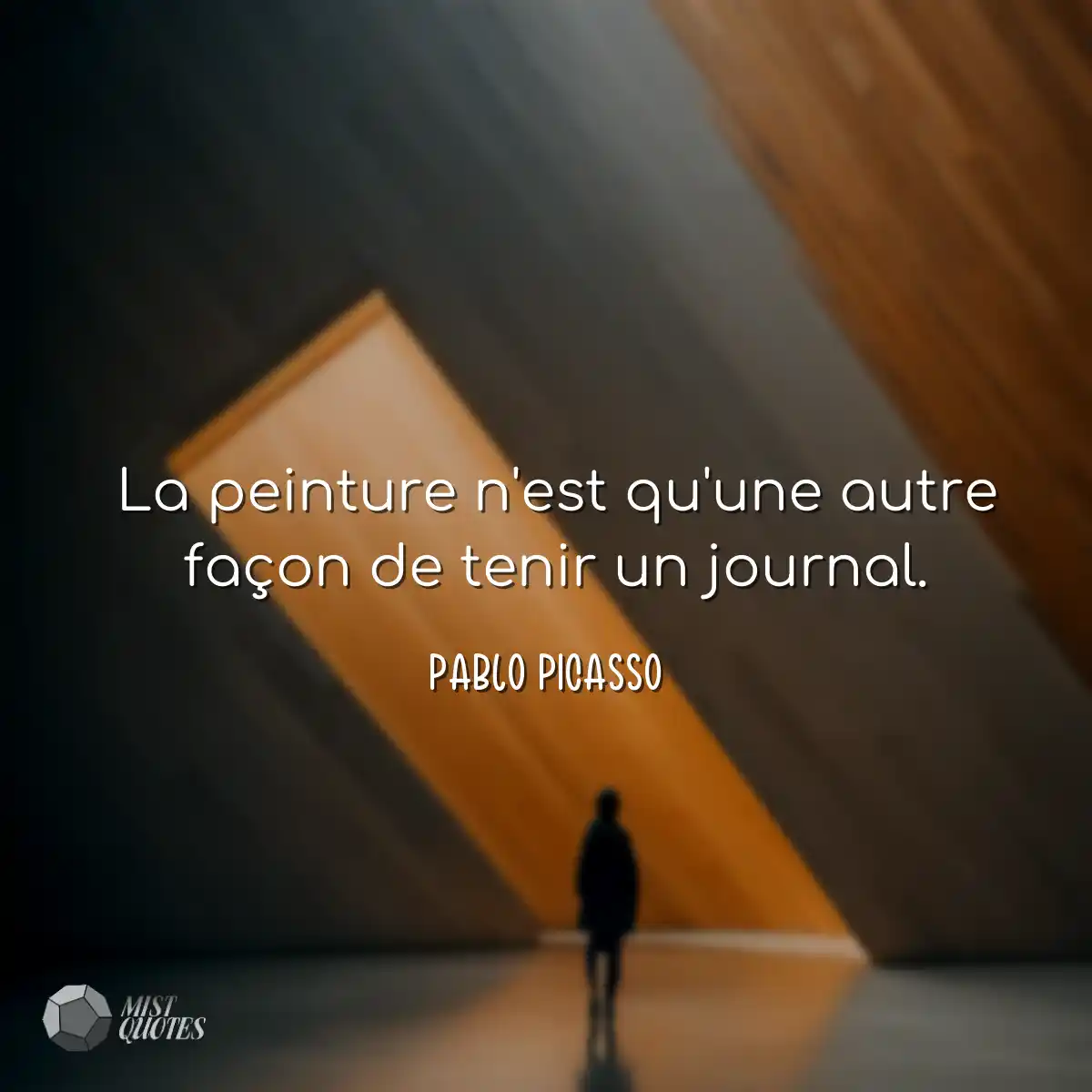 La peinture n'est qu'une autre façon de