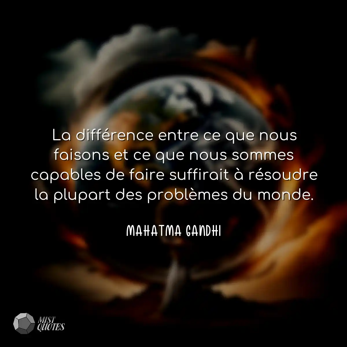 La différence entre ce que nous faisons
