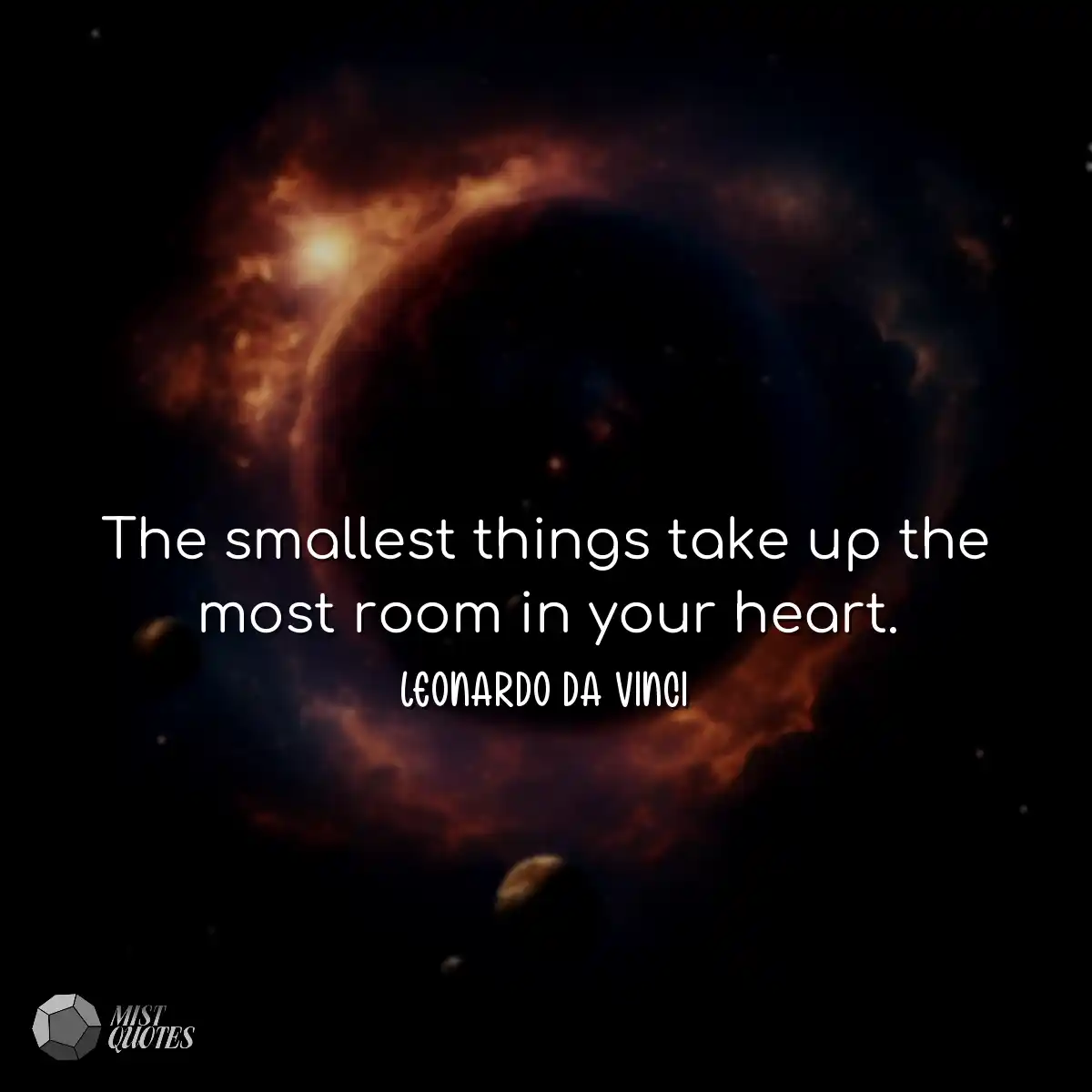 As menores coisas ocupam mais espaço em
