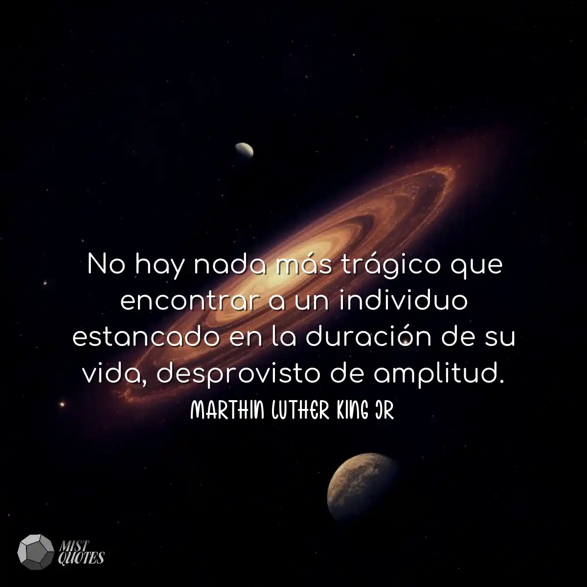 No hay nada más trágico que encontrar a un individ