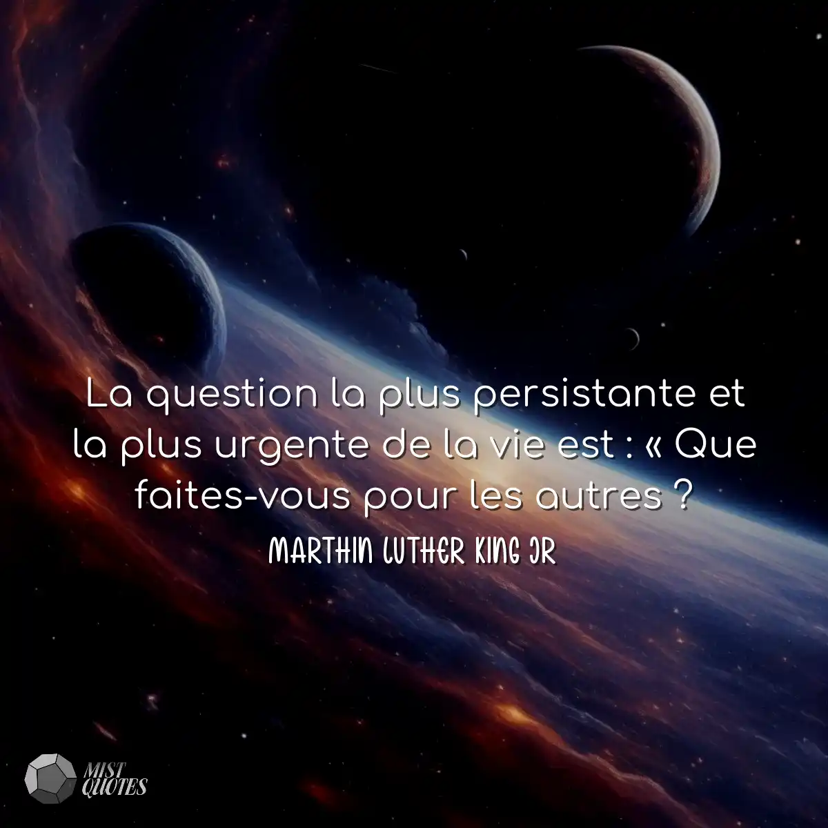 La question la plus persistante et la plus urgente