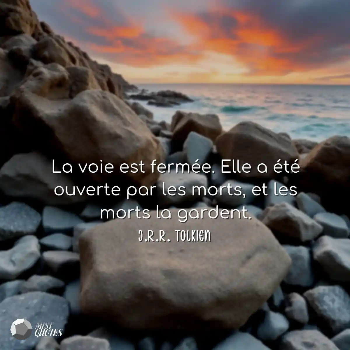 La voie est fermée. Elle a été ouvert