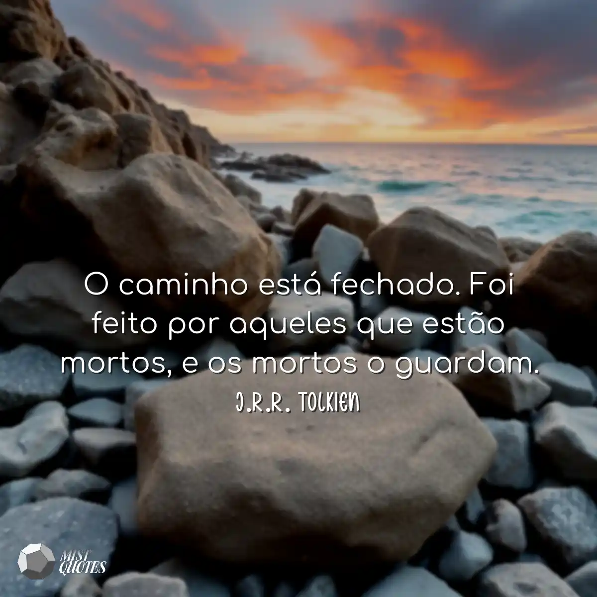 O caminho está fechado. Foi feito por a