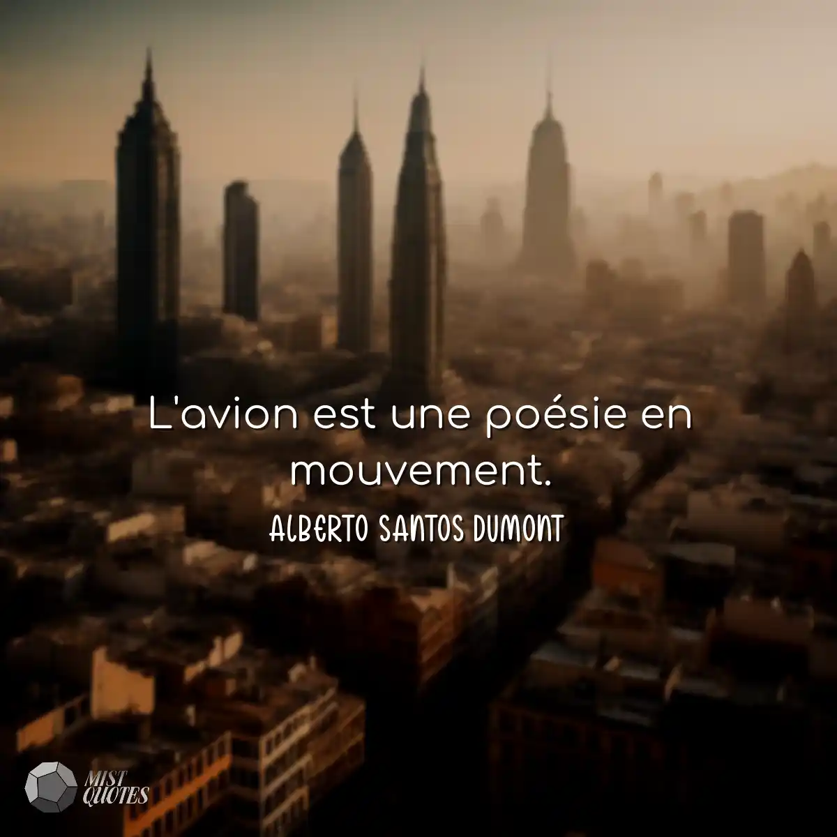 L'avion est une poésie en mouvement.