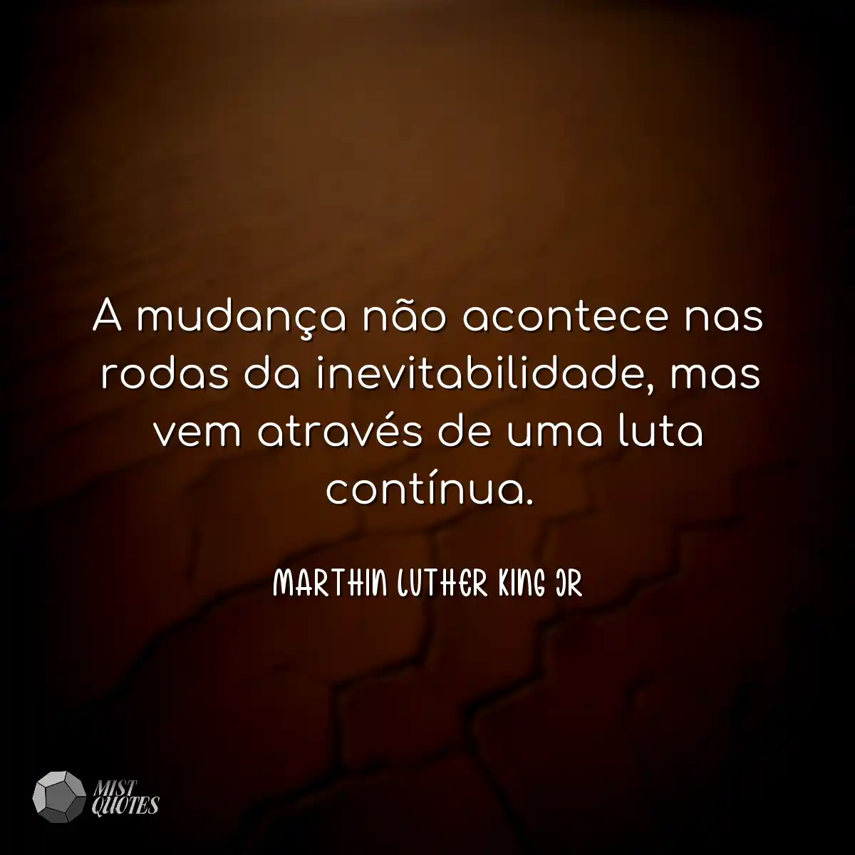 A mudança não acontece nas rodas da inevitabilidad