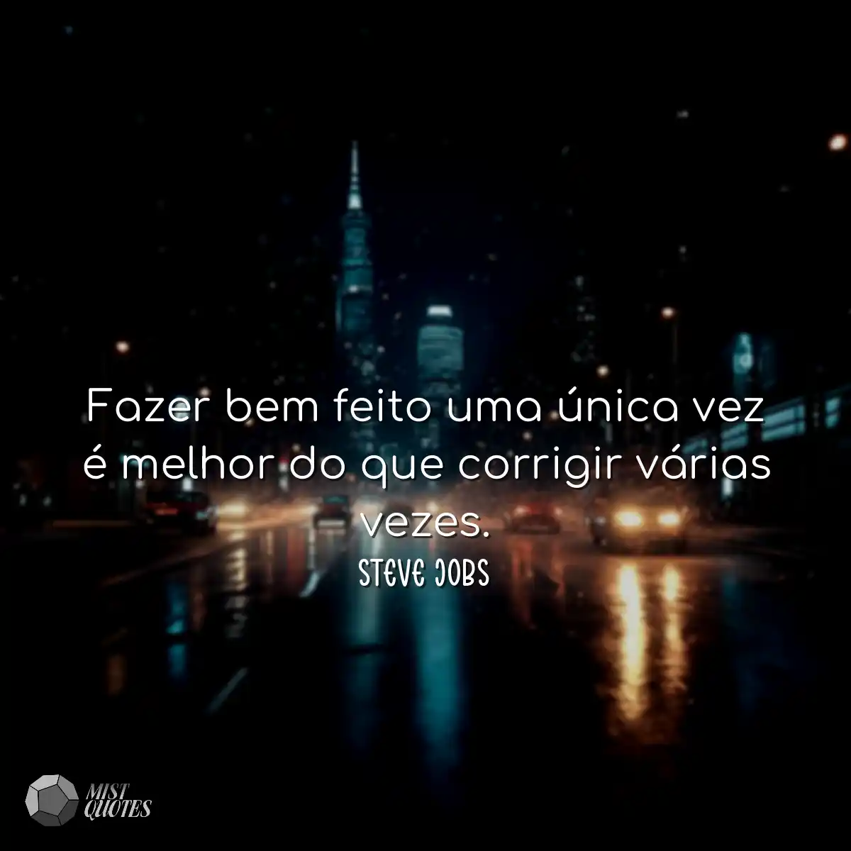 Fazer bem feito uma única vez é melhor do que corr