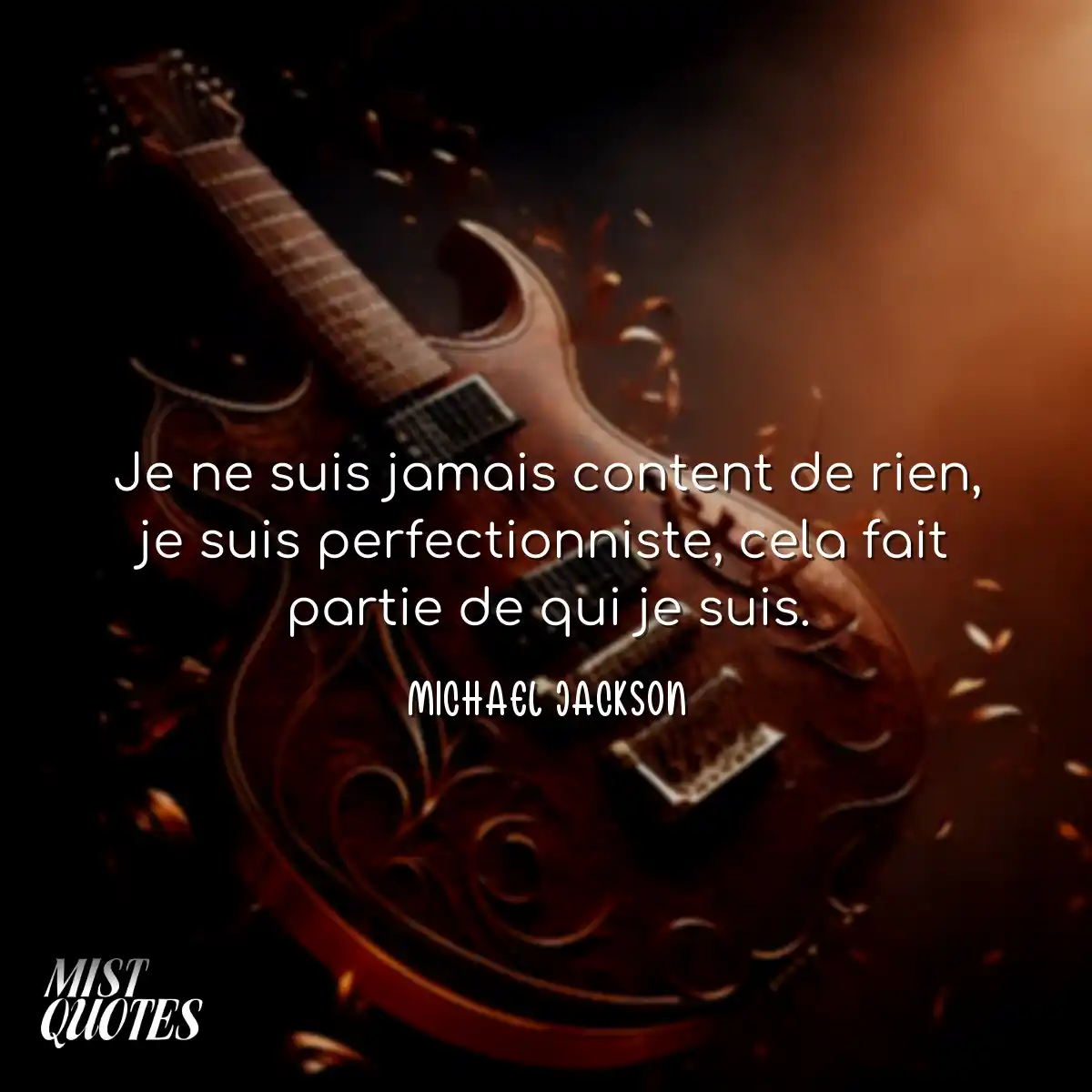 Je ne suis jamais content de rien, je su
