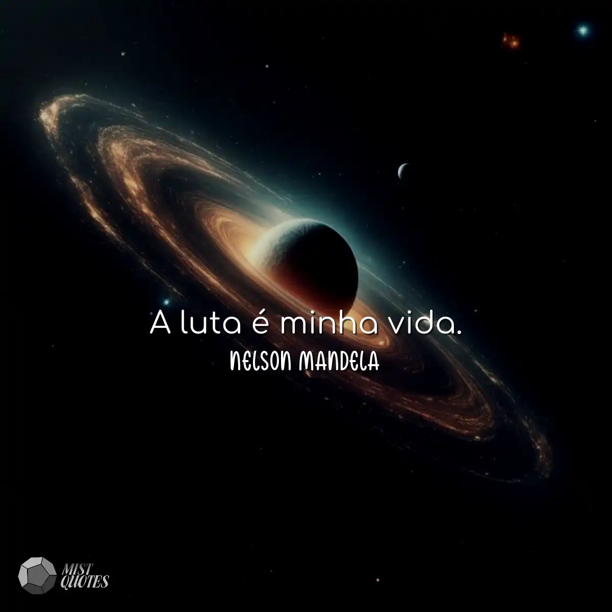 A luta é minha vida.