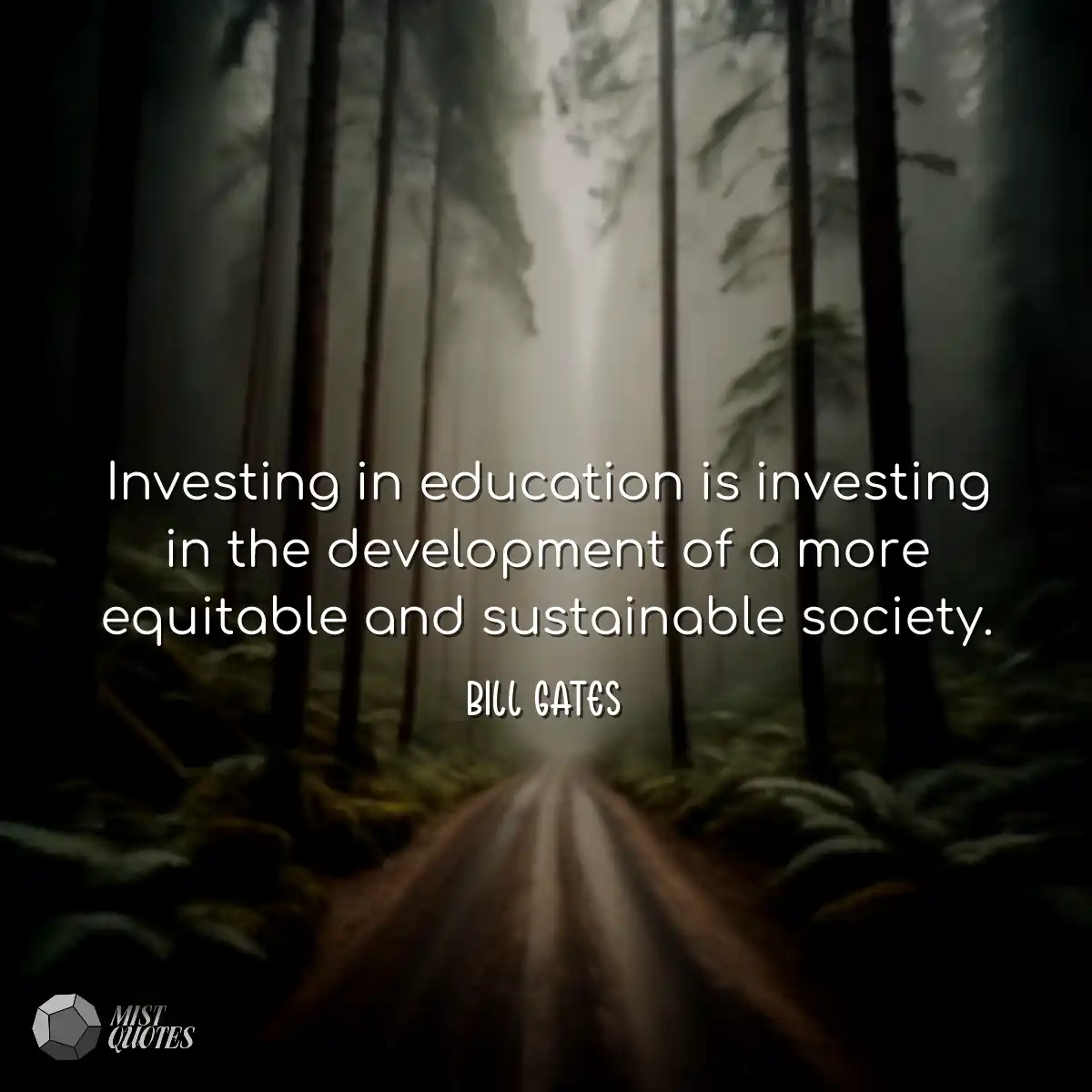 Investing in education is investing in the develop