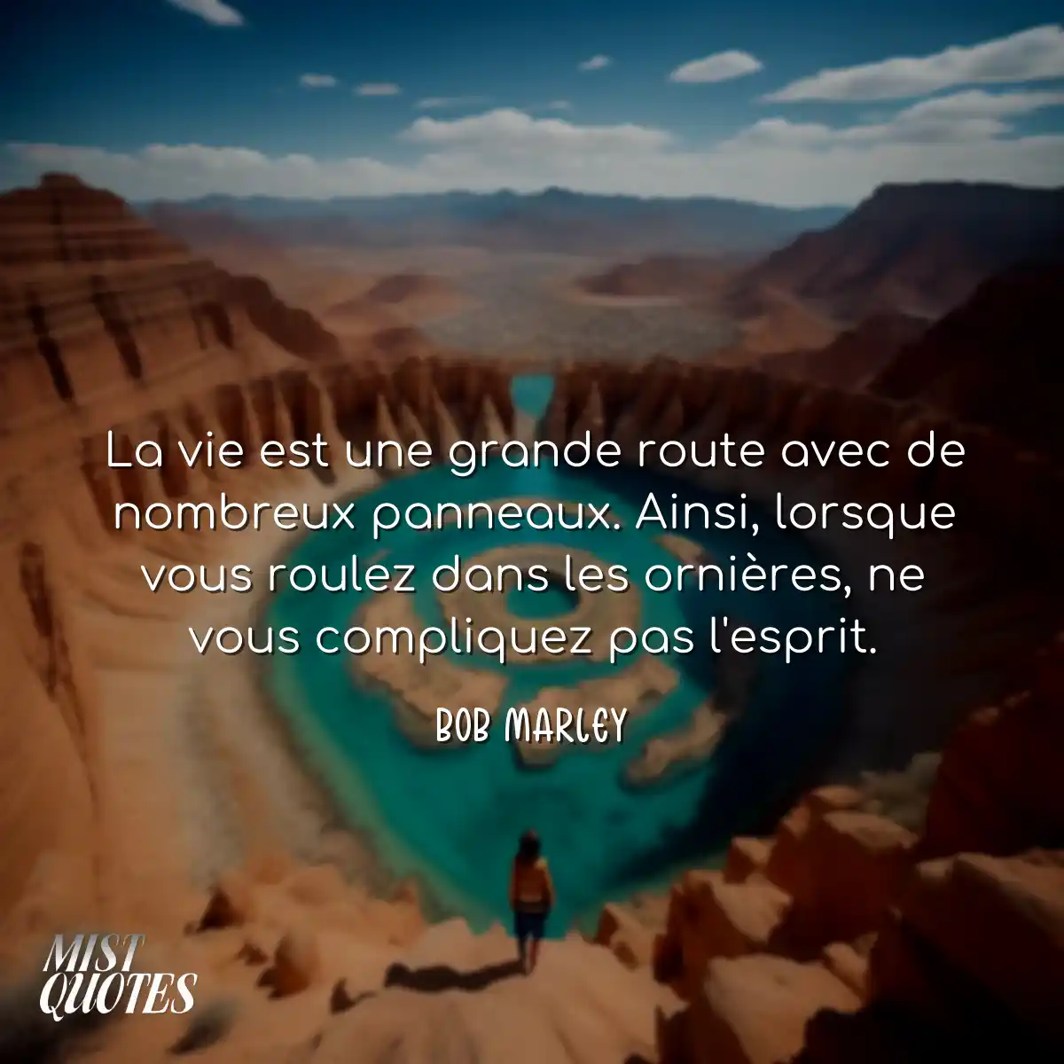 La vie est une grande route avec de nomb