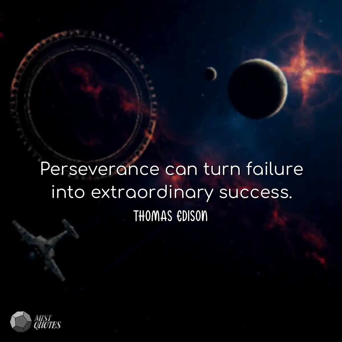 Perseverance can turn failure into extra