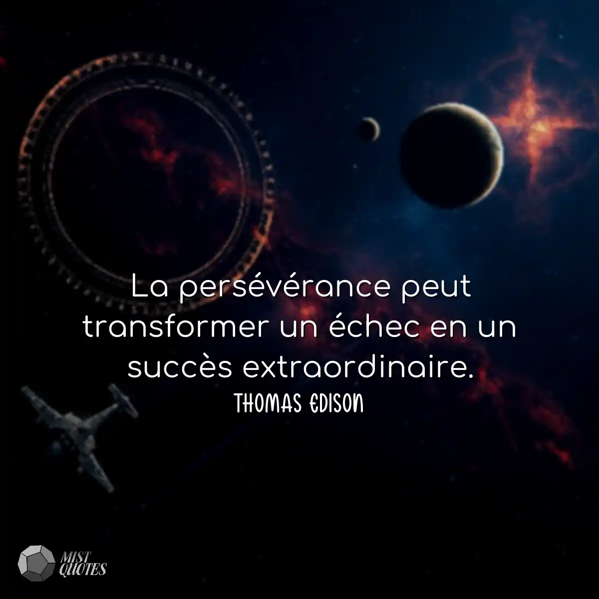La persévérance peut transformer un é