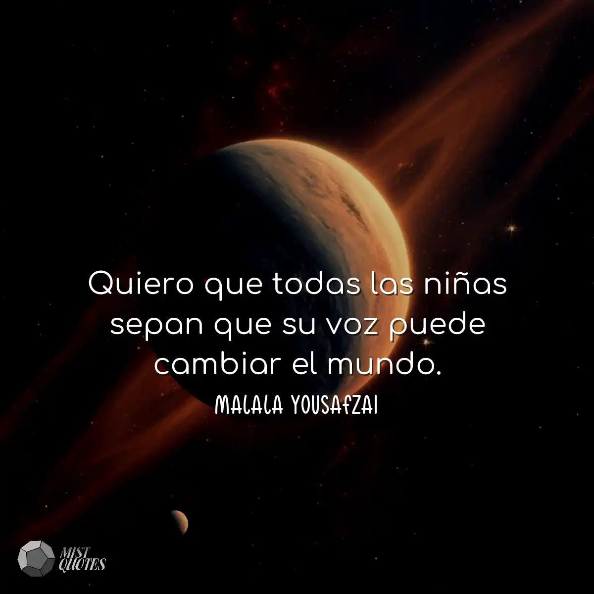 Quiero que todas las niñas sepan que su