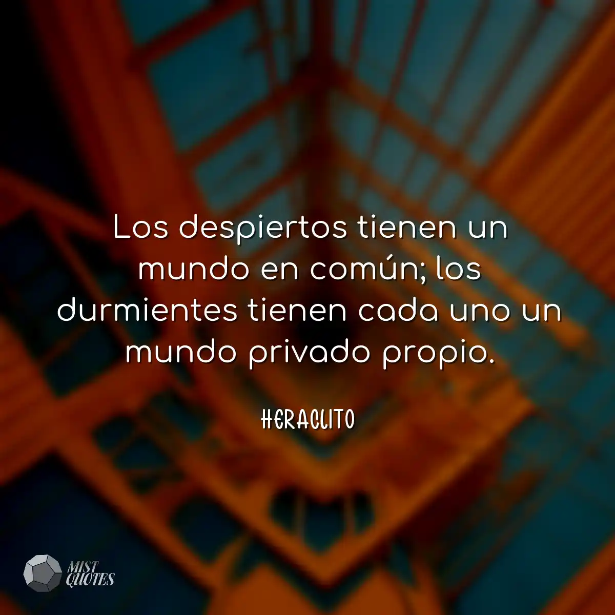 Los despiertos tienen un mundo en común; los durmi