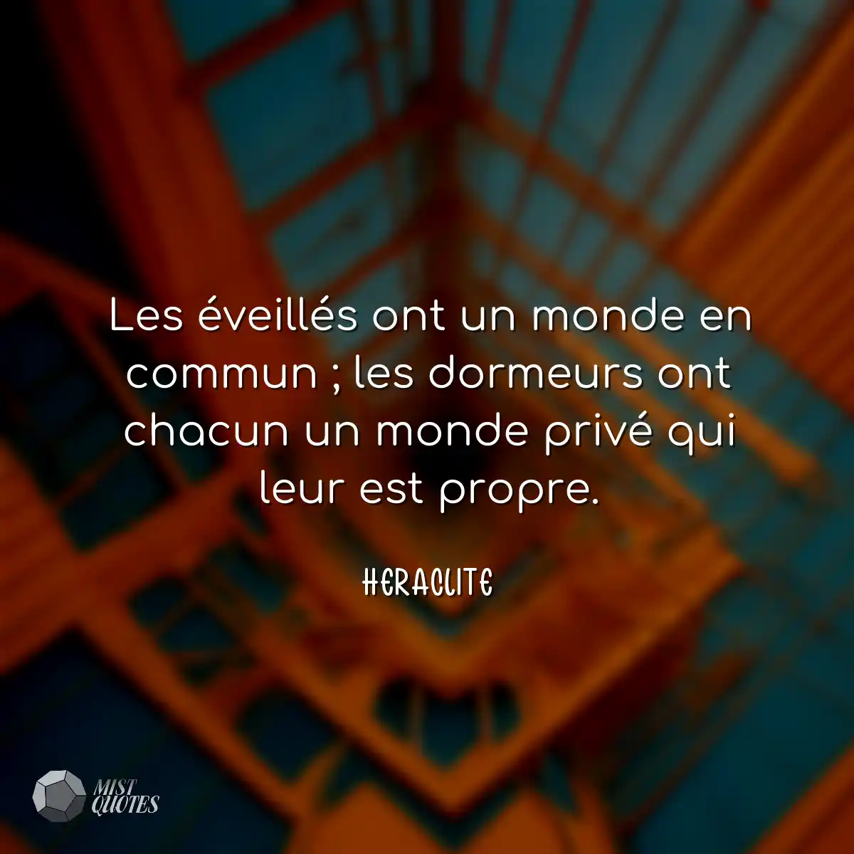 Les éveillés ont un monde en commun ; 