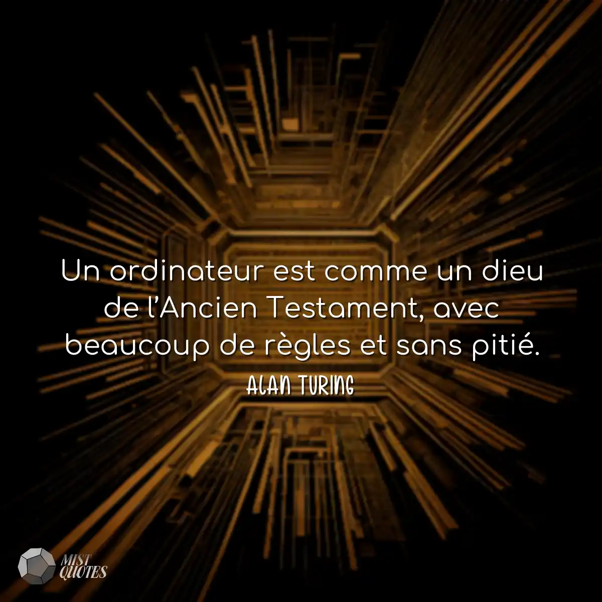 Un ordinateur est comme un dieu de l’Ancien Testam