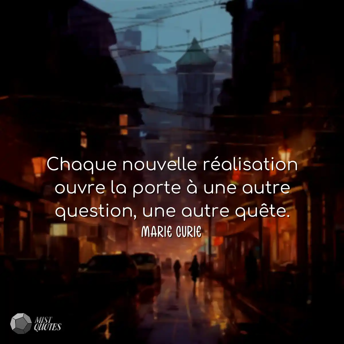 Chaque nouvelle réalisation ouvre la porte à une a