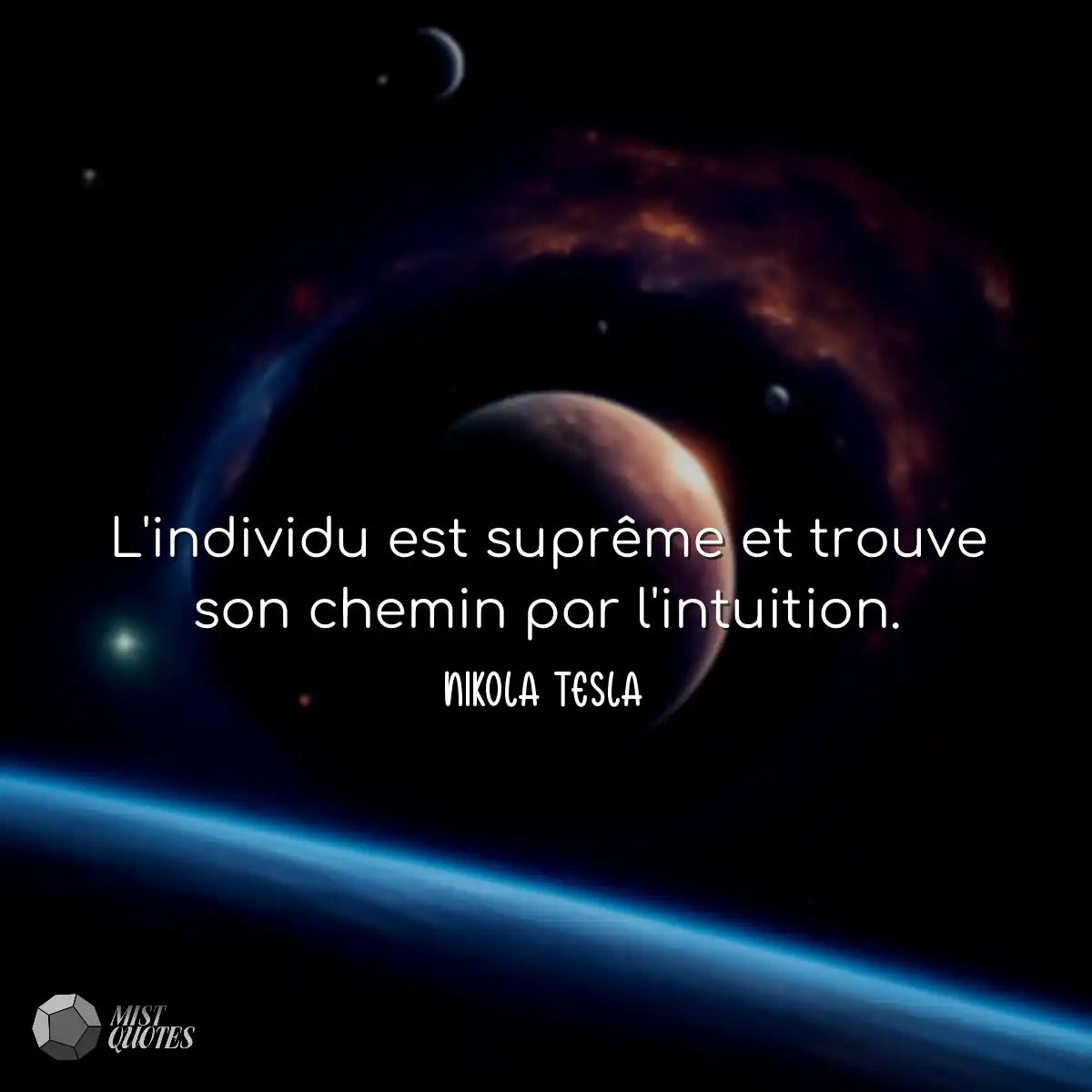 L'individu est suprême et trouve son chemin par l'