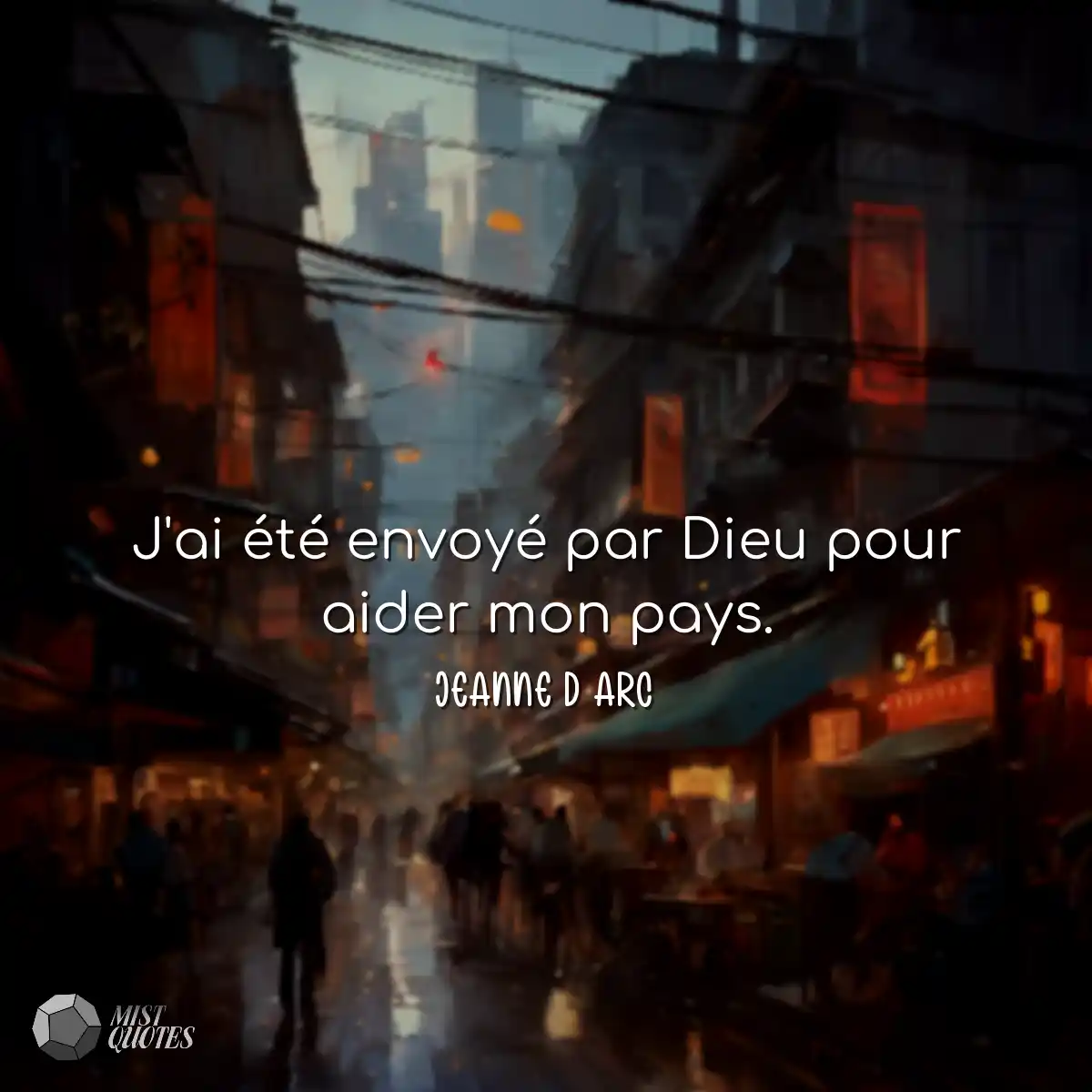 J'ai été envoyé par Dieu pour aider m
