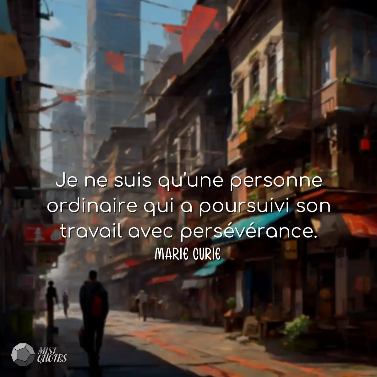 Je ne suis qu'une personne ordinaire qui