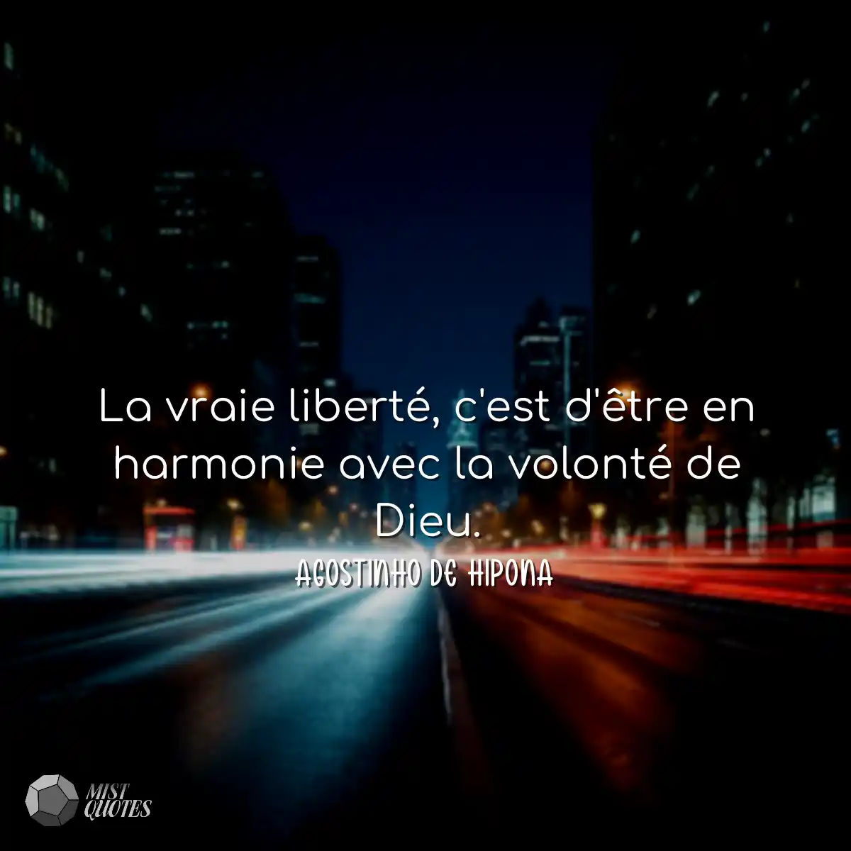 La vraie liberté, c'est d'être en harm