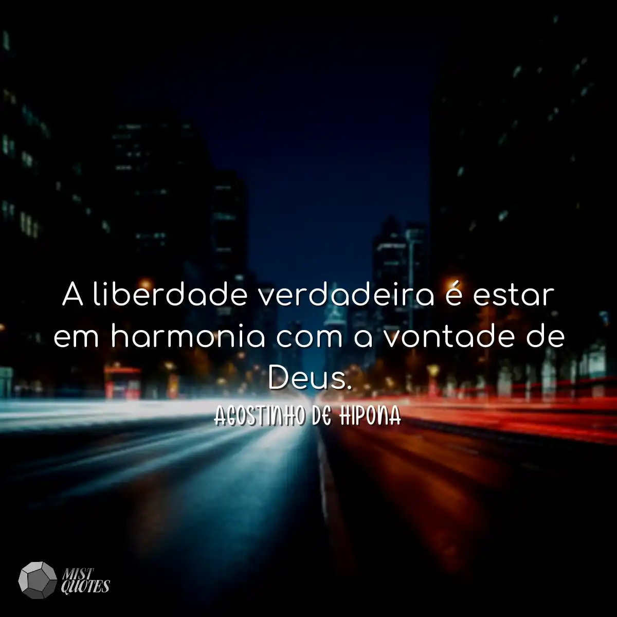 A liberdade verdadeira é estar em harmo