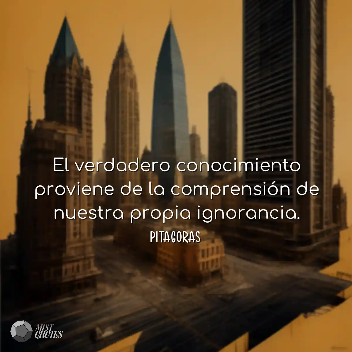 El verdadero conocimiento proviene de la comprensi