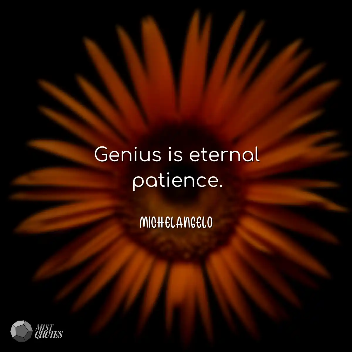 Genius is eternal patience.
