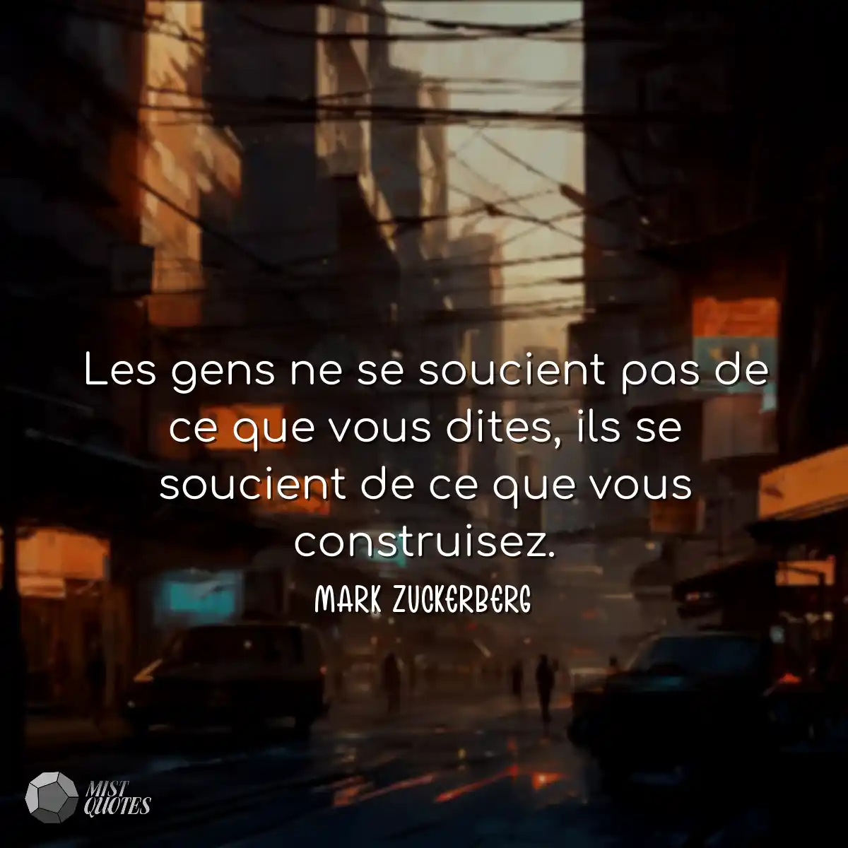 Les gens ne se soucient pas de ce que vous dites, 