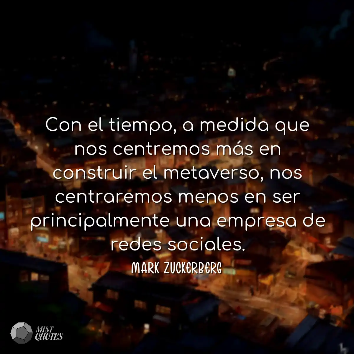 Con el tiempo, a medida que nos centremo