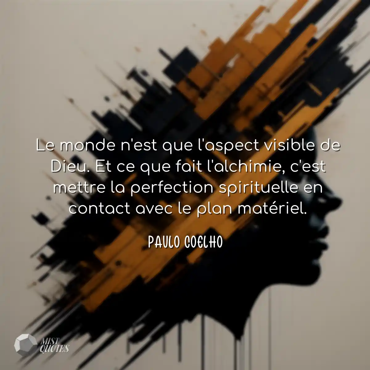 Le monde n'est que l'aspect visible de D