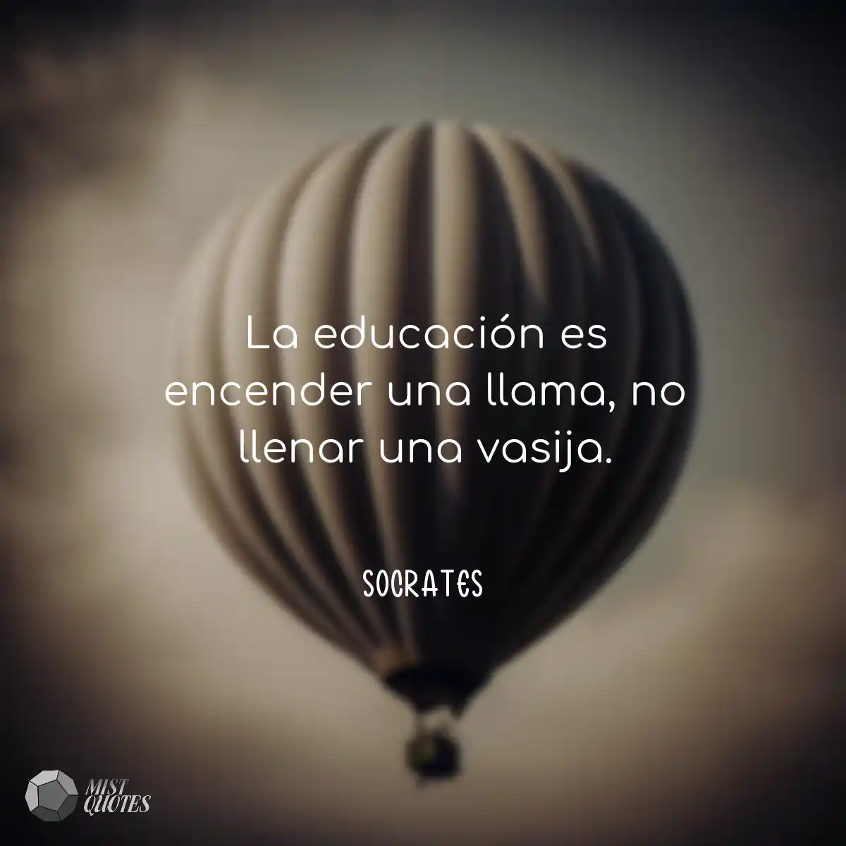 La educación es encender una llama, no 