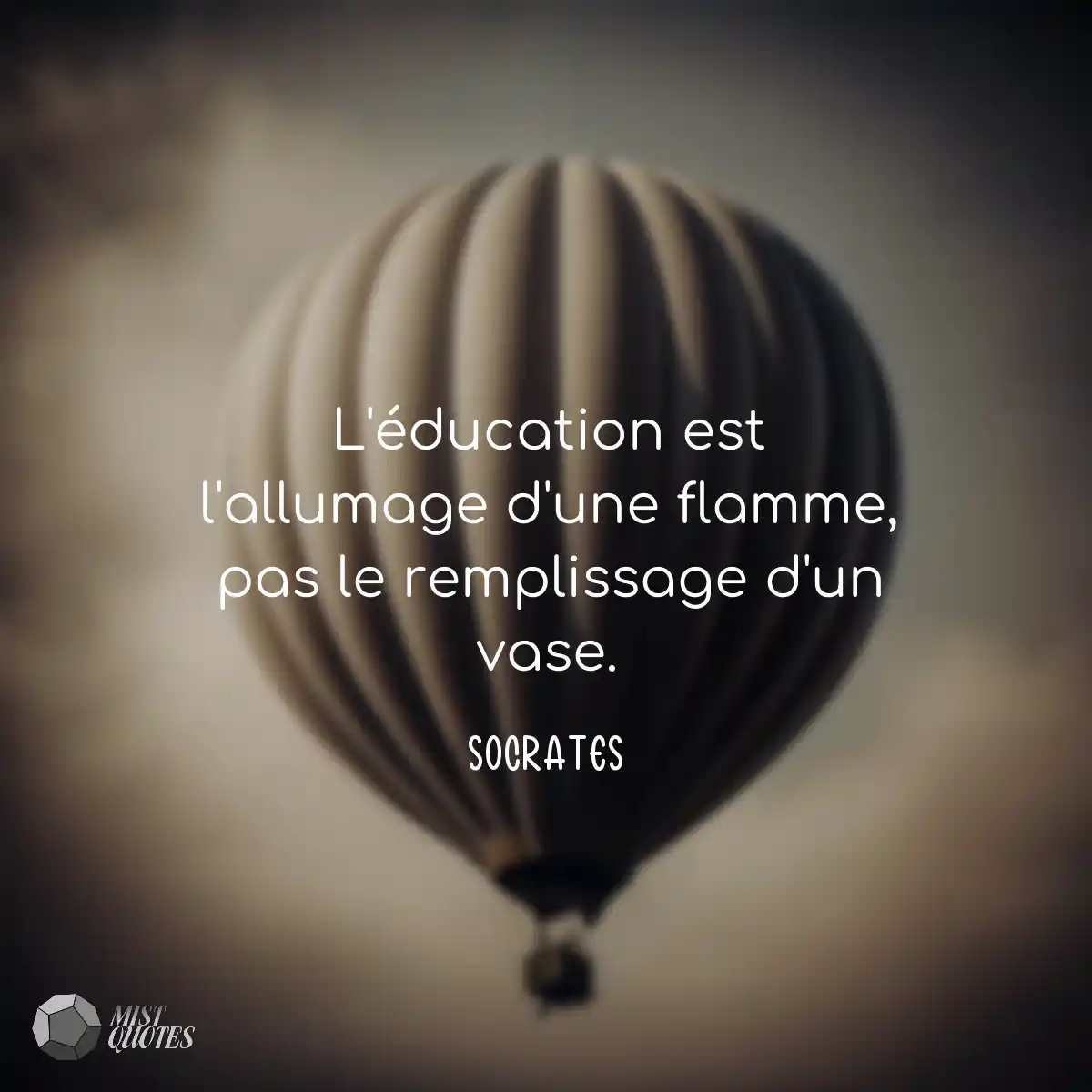 L'éducation est l'allumage d'une flamme