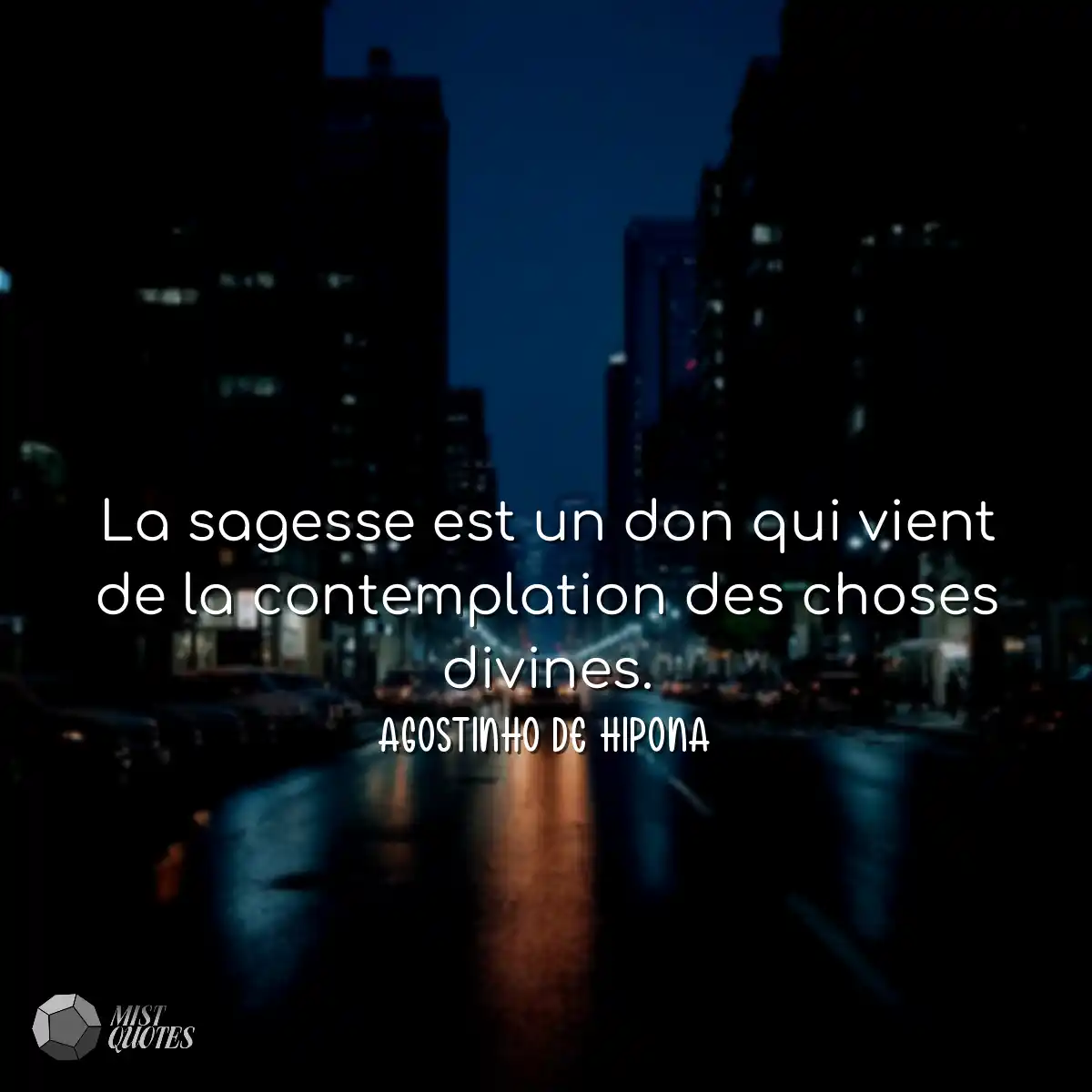 La sagesse est un don qui vient de la co