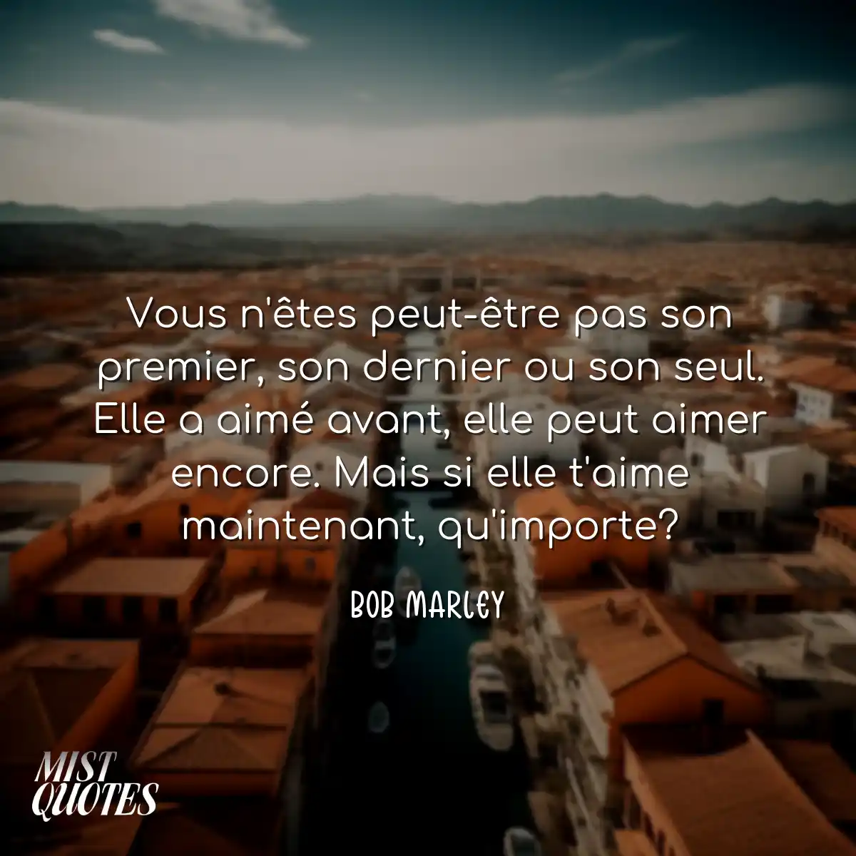 Vous n'êtes peut-être pas son premier,