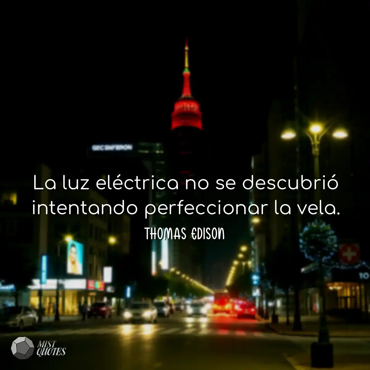 La luz eléctrica no se descubrió inten
