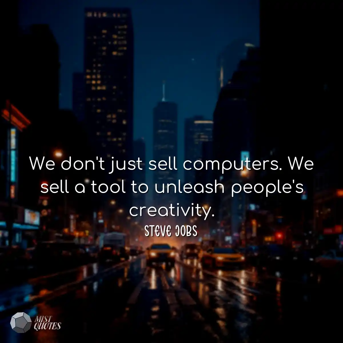 We don't just sell computers. We sell a 